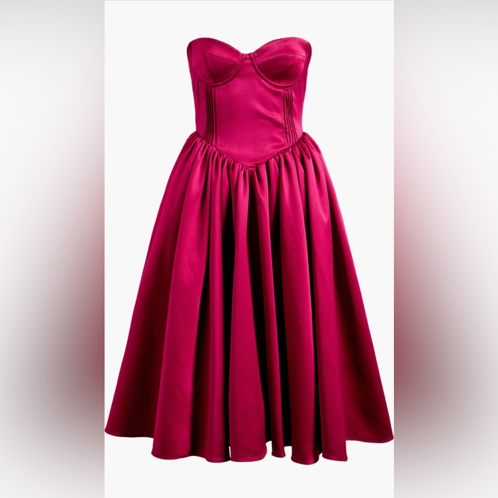 House of CB Coco Strapless Midi Dress